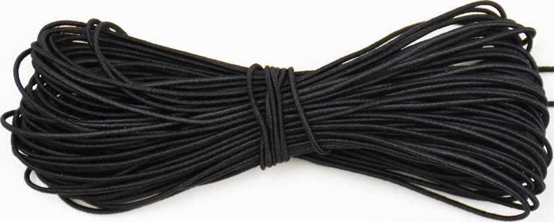 Elastisch koord Ø 1 mm, zwart online kopen | Aduis