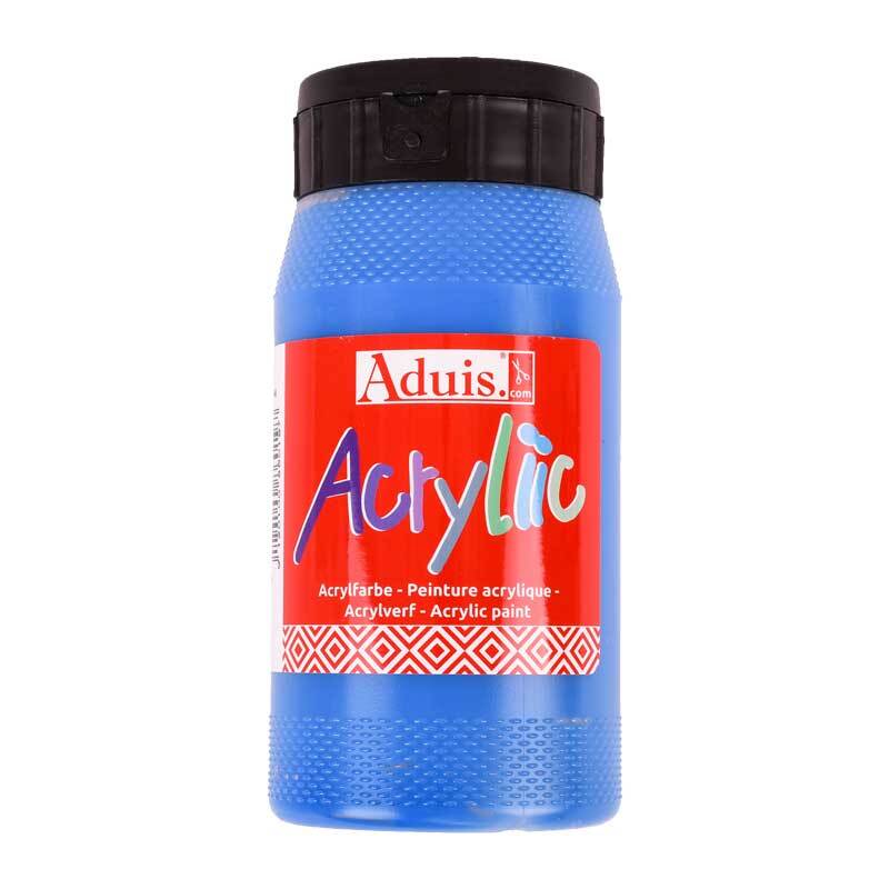 Verval Beschuldigingen Met opzet Aduis Acryliic acrylverf - 500 ml, primair blauw online kopen | Aduis