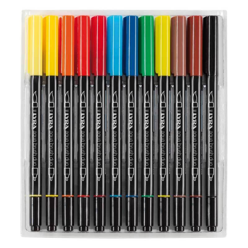 zoeken Maak het zwaar verkwistend Aqua Brush Duo penseelstiften, 12 st., basic online kopen | Aduis