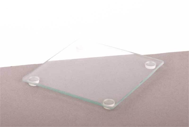 stuk publiek Koken Glazen onderzetter - vierkant, 9,5 x 9,5 cm online kopen | Aduis