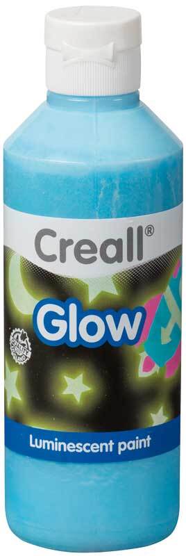 Lichtgevende verf Creall-glow 250 ml, blauw