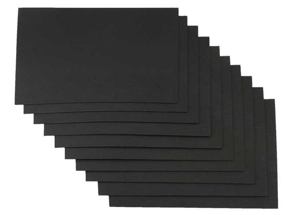 Schuimrubber/foam om te knutselen, 10 stuks, 20 x 29 cm zwart online kopen | Aduis