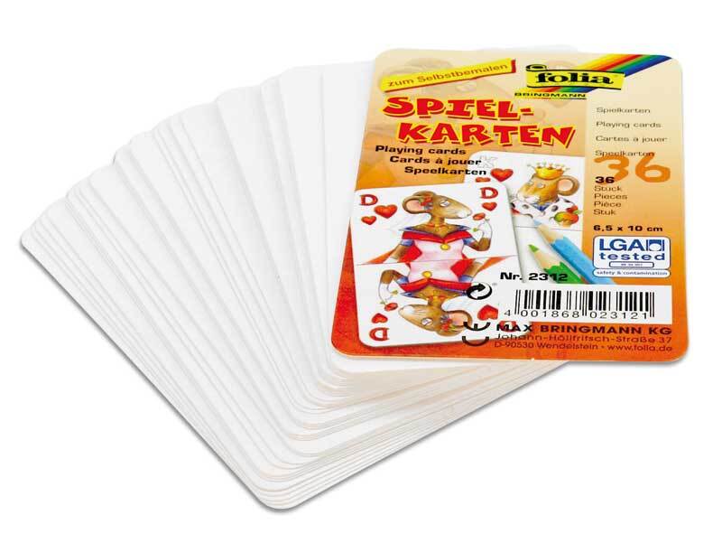 groentje Hertog Schuine streep Blanco speelkaarten - 6,5 x 10 cm, 36 kaarten online kopen | Aduis
