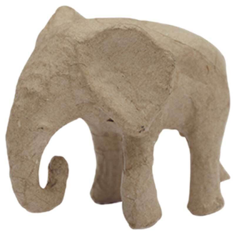 deed het revolutie Recreatie Papier-maché figuur - olifant, 11 x 9 x 5 cm online kopen | Aduis