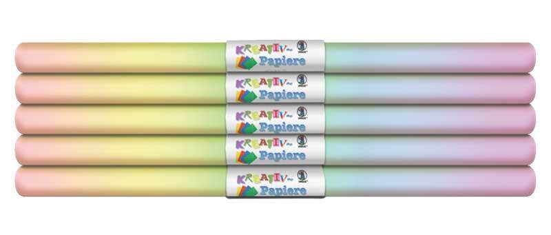 Transparant papier op - regenboog pastel Aduis