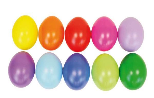 Madeliefje Hertog Duidelijk maken Plastic eieren - bont, 40 x 60 mm, 20 stuks online kopen | Aduis