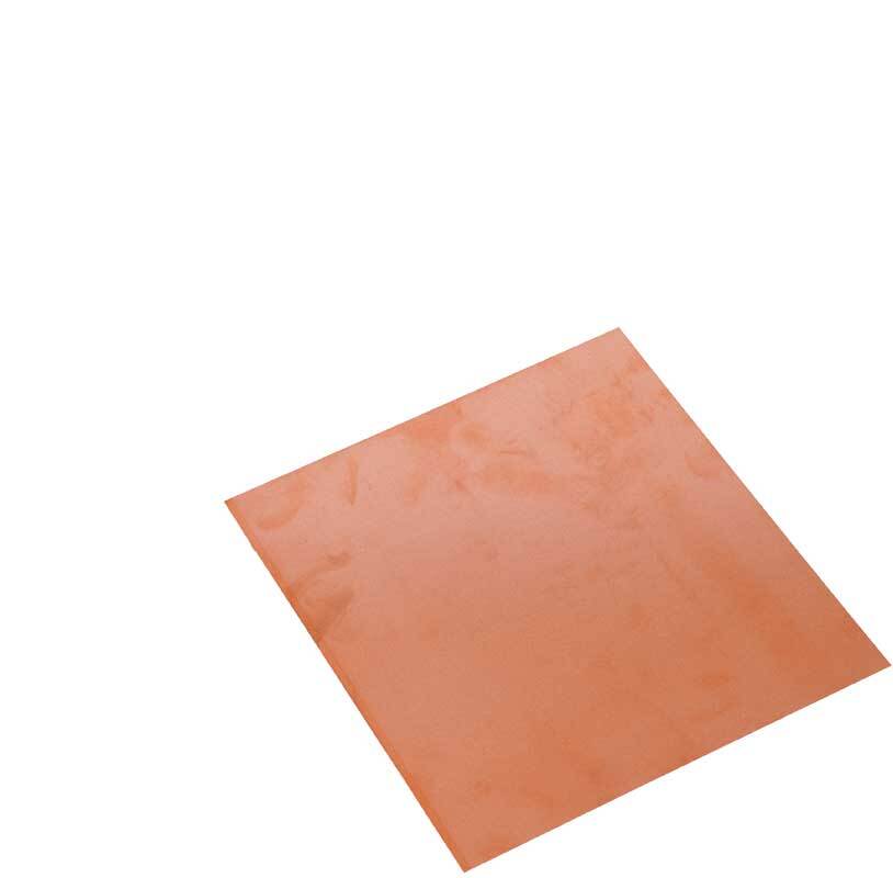 traagheid Tijdreeksen Uitwisseling Koperplaat - 0,6 mm, 20 x 20 cm online kopen | Aduis