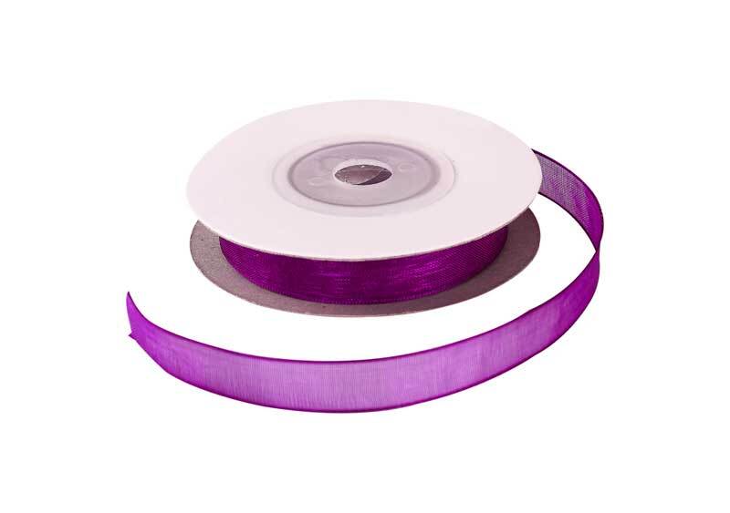 Organza lint 10 mm, violet